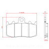 PLAQUETTE DE FREIN MOTO BRENTA ADAPT BMW 850 R RT 1100 R S 1150 R GS 1150 R RT 1200 R GS 1200 K GT 1200 K RS 1200 K GS 1200 R RT