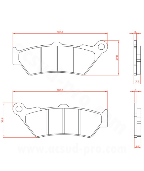 PLAQUETTE DE FREIN MOTO BRENTA ADAPT BMW R 850 R R 850 RT R 1100 GS R 1100 S R 1150 GS R 1150 R R 1200 GS R 1200 R R 1200 RS AR