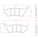 PLAQUETTE DE FREIN MOTO BRENTA ADAPT BMW R 850 R R 850 RT R 1100 GS R 1100 S R 1150 GS R 1150 R R 1200 GS R 1200 R R 1200 RS AR