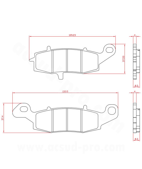 PLAQUETTE DE FREIN MOTO BRENTA ADAPT KAWASAKI 650 ER-6N 2006 650 VERSYS 2007 1100 ZEPHIR 1997 VN 1500 AV SUZUKI GSX 600 F 650