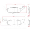 PLAQUETTE DE FREIN MOTO BRENTA ADAPT KAWASAKI 650 ER-6N 2006 650 VERSYS 2007 1100 ZEPHIR 1997 VN 1500 AV SUZUKI GSX 600 F 650