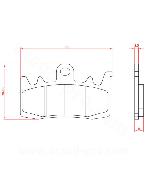 PLAQUETTE DE FREIN MOTO BRENTA ADAPT KYMCO 550 AK 2017-2020 AV BMW 800 F R 2015-2018 AV  1200 GS RT  NINE -T BMW