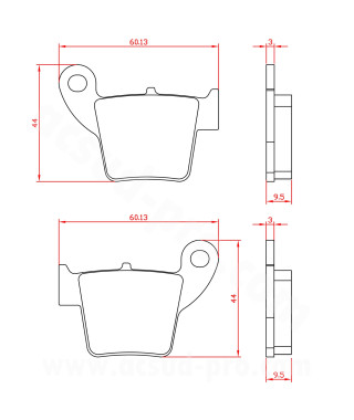 PLAQUETTE DE FREIN MOTO BRENTA FANTIC 50-125-250CC CABALLERO - COMPETITON - PERFORMANCE VALENTI RACING 50-125CC