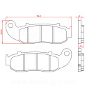 PLAQUETTE DE FREIN MOTO BRENTA FANTIC 50-125-250CC CABALLERO PERFORMANCE COMPETITION VENT MOTO 50CC  BAJA
