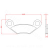 PLAQUETTE DE FREIN QUAD BRENTA ADAPT POLARIS SPORTSMAN 500 HO 570 RANGER RZR EFI SPORTSMAN 800 RANGER 800 RZR EFI