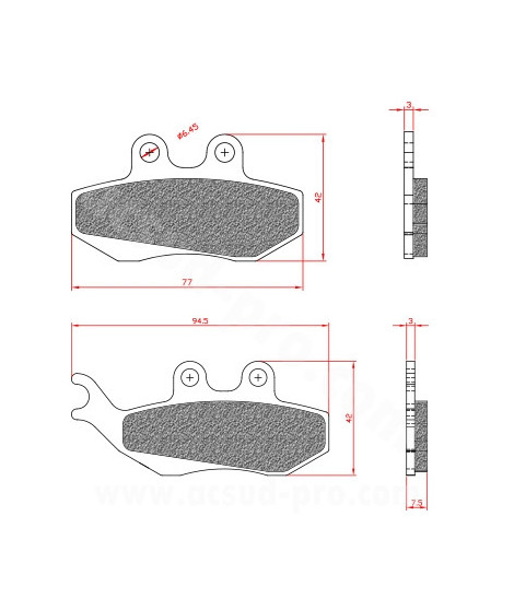 PLAQUETTE DE FREIN SCOOT BRENTA ADAPT GILERA DNA PIAGGIO HEXAGON DERBI SM DRD PEUGEOT SATELISBETA 50RR APRILIA 50 MX  CPI 50 GTR