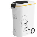 Occasion -CURVER Conteneur a croquettes 54 L / 20 kg - Dinner pets - Blanc - 49,3 x 27,8 x 60,5 cm - Pour chien