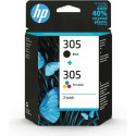 Occasion-HP 305 Pack de 2 Cartouches d'Encre Noire et Trois Couleurs Authentiques
