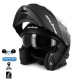 Casque modulable INTERCOM S550 Double Ecran + Pinlock - Noir mat - Taille XL - Bluetooth intégré