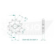 Occasion -Kit Chaine Origine Derbi Senda 50 SM DRD X-TREME - 12x52 - 420 Sans Joints Toriques