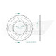 Occasion -Kit Chaine Origine Derbi Senda 50 SM DRD X-TREME - 12x52 - 420 Sans Joints Toriques