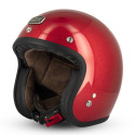 Occasion - Casque Jet Cafe Racer S250 Rouge Pailleté Brillant - Taille S