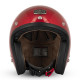Casque Jet Cafe Racer S250 Rouge Pailleté Brillant - Taille S